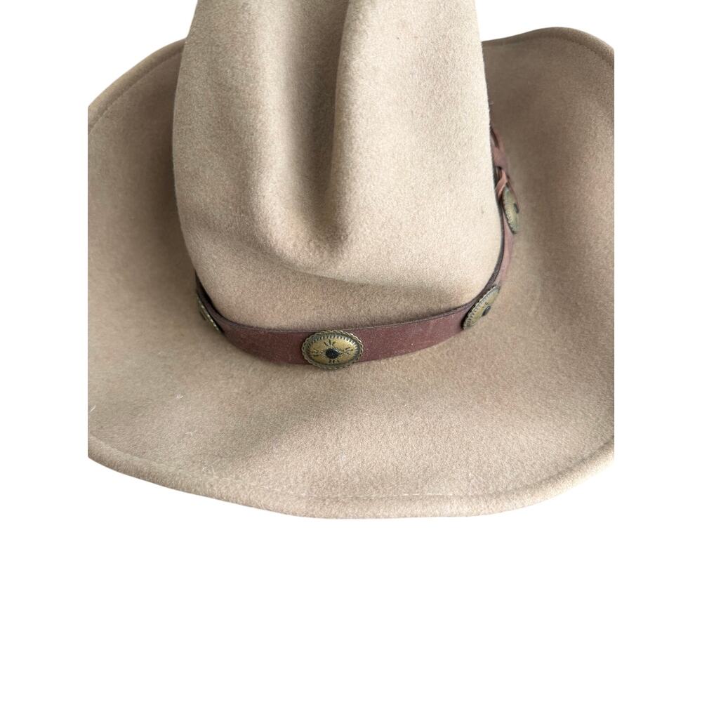 Cripple Creek Wigens Cowboy Hat Brown Size Medium